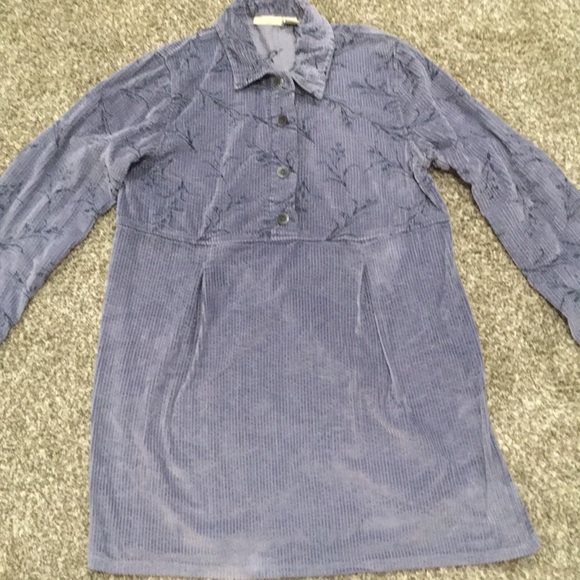 J. Jill Dresses & Skirts - J.Jill Dusty Blue Corduroy Dress